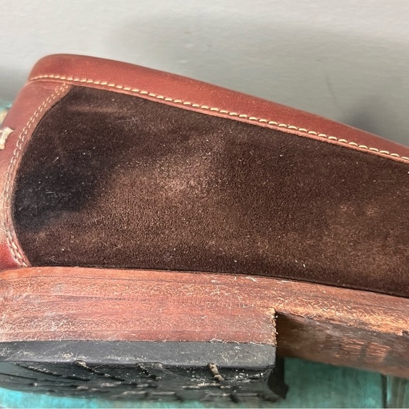 Johnston & Murphy Sheepskin Brown Loafers Size 11 - Picture 10 of 16